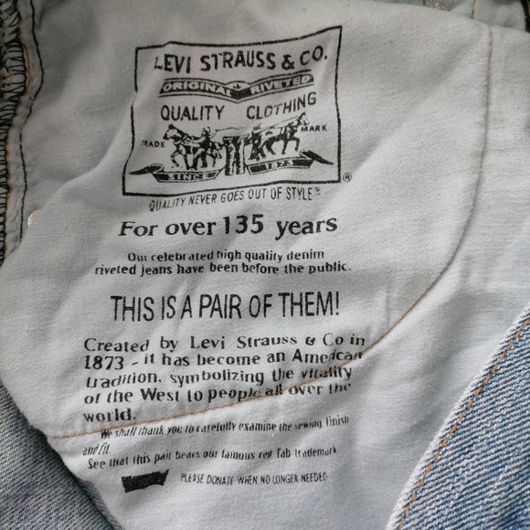 Levi's Strauss & Co. Mens Mid Rise Relaxed Fit Straight Denim Jeans Size 33x32 - Picture 8 of 8